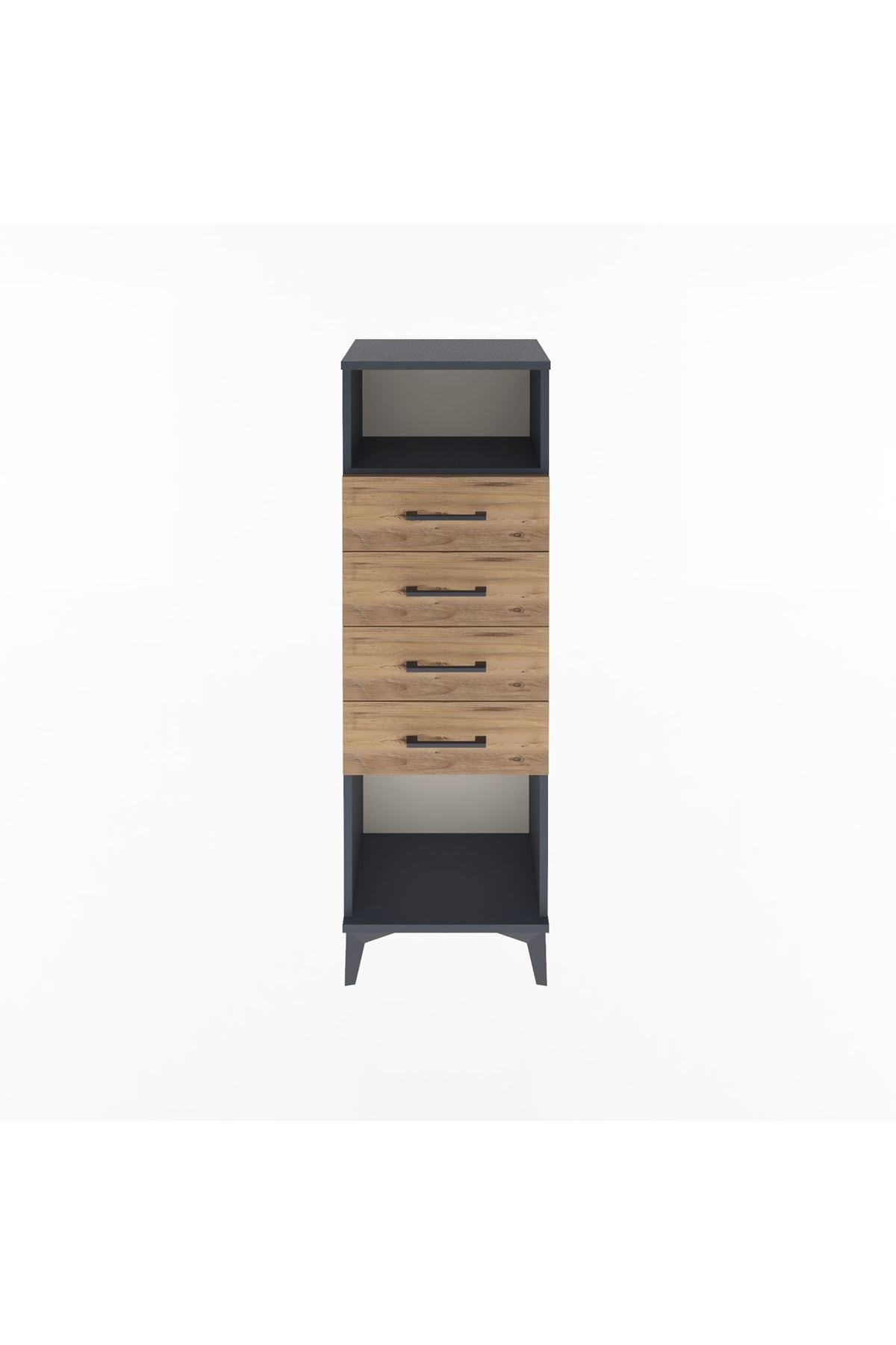 Arges Dolap Tek Raflı 4 Çekmeceli 44x30x134 - S16M065V6A