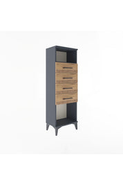 Arges Dolap Tek Raflı 4 Çekmeceli 44x30x134 - S16M065V6A