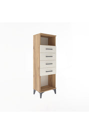 Arges Dolap Tek Raflı 4 Çekmeceli 44x30x134 - S16M065V7A