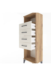 Arges Dolap Tek Raflı 4 Çekmeceli 44x30x134 - S16M065V7A