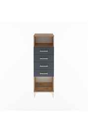 Arges Dolap Tek Raflı 4 Çekmeceli 44x30x134 - S16M065V8A