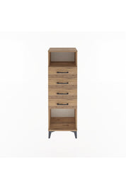 Arges Dolap Tek Raflı 4 Çekmeceli 44x30x134 - S16M065V9A