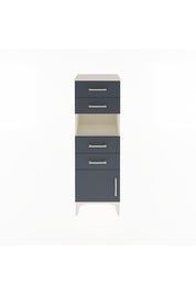 Arges Dolap Tek Raflı 4 Çekmeceli Tek Kapaklı 44x30x134 - S16M066V2A