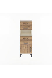 Arges Dolap Tek Raflı 4 Çekmeceli Tek Kapaklı 44x30x134 - S16M066V3A