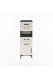 Arges Dolap Tek Raflı 4 Çekmeceli Tek Kapaklı 44x30x134 - S16M066V4A