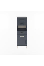 Arges Dolap Tek Raflı 4 Çekmeceli Tek Kapaklı 44x30x134 - S16M066V5A