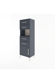 Arges Dolap Tek Raflı 4 Çekmeceli Tek Kapaklı 44x30x134 - S16M066V5A