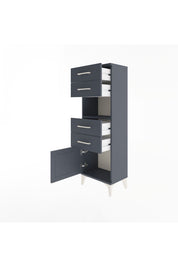 Arges Dolap Tek Raflı 4 Çekmeceli Tek Kapaklı 44x30x134 - S16M066V5A