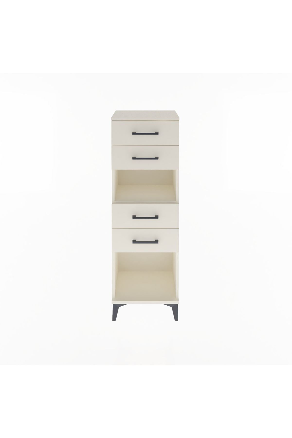 Arges Dolap Tek Raflı 4 Çekmeceli 44x30x134 - S16M067V1A