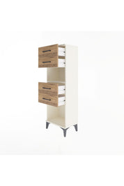 Arges Dolap Tek Raflı 4 Çekmeceli 44x30x134 - S16M067V3A