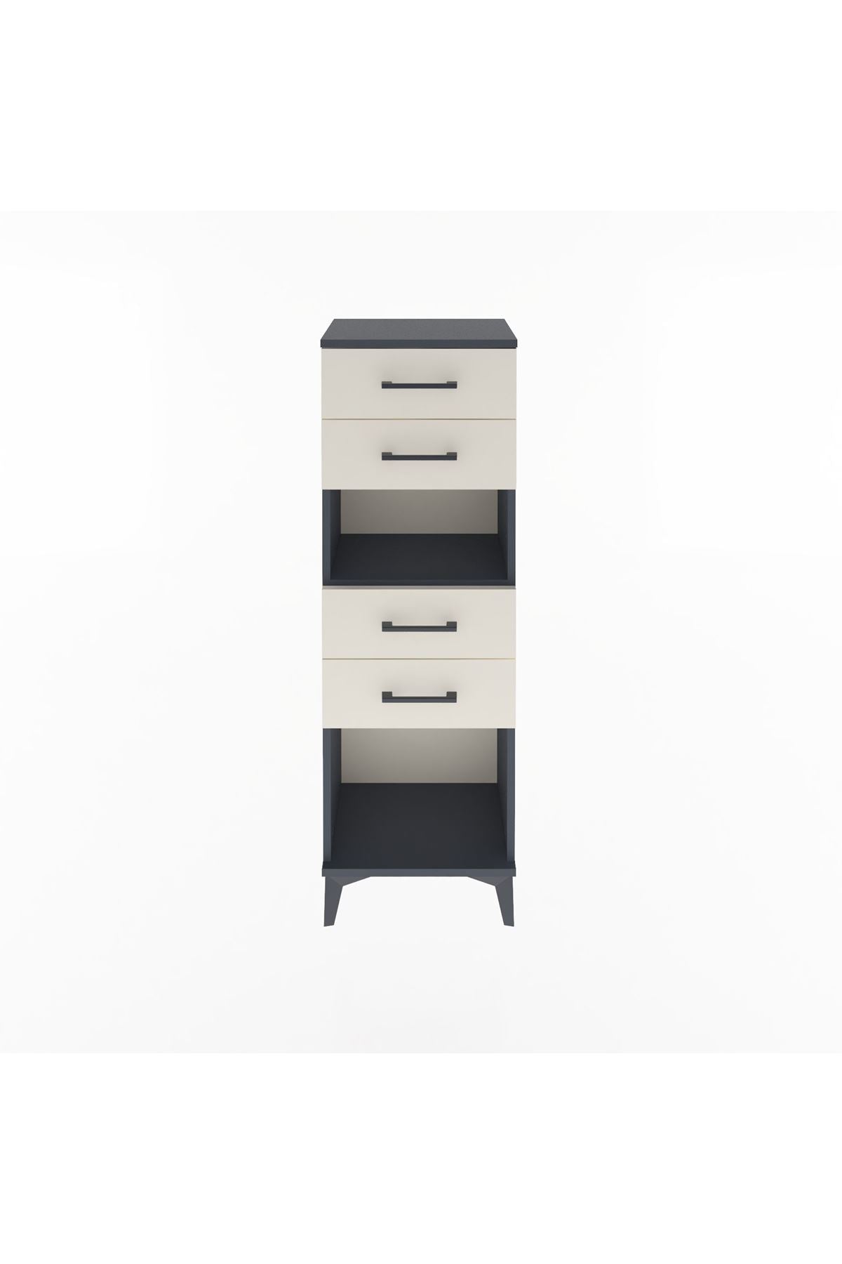 Arges Dolap Tek Raflı 4 Çekmeceli 44x30x134 - S16M067V4A