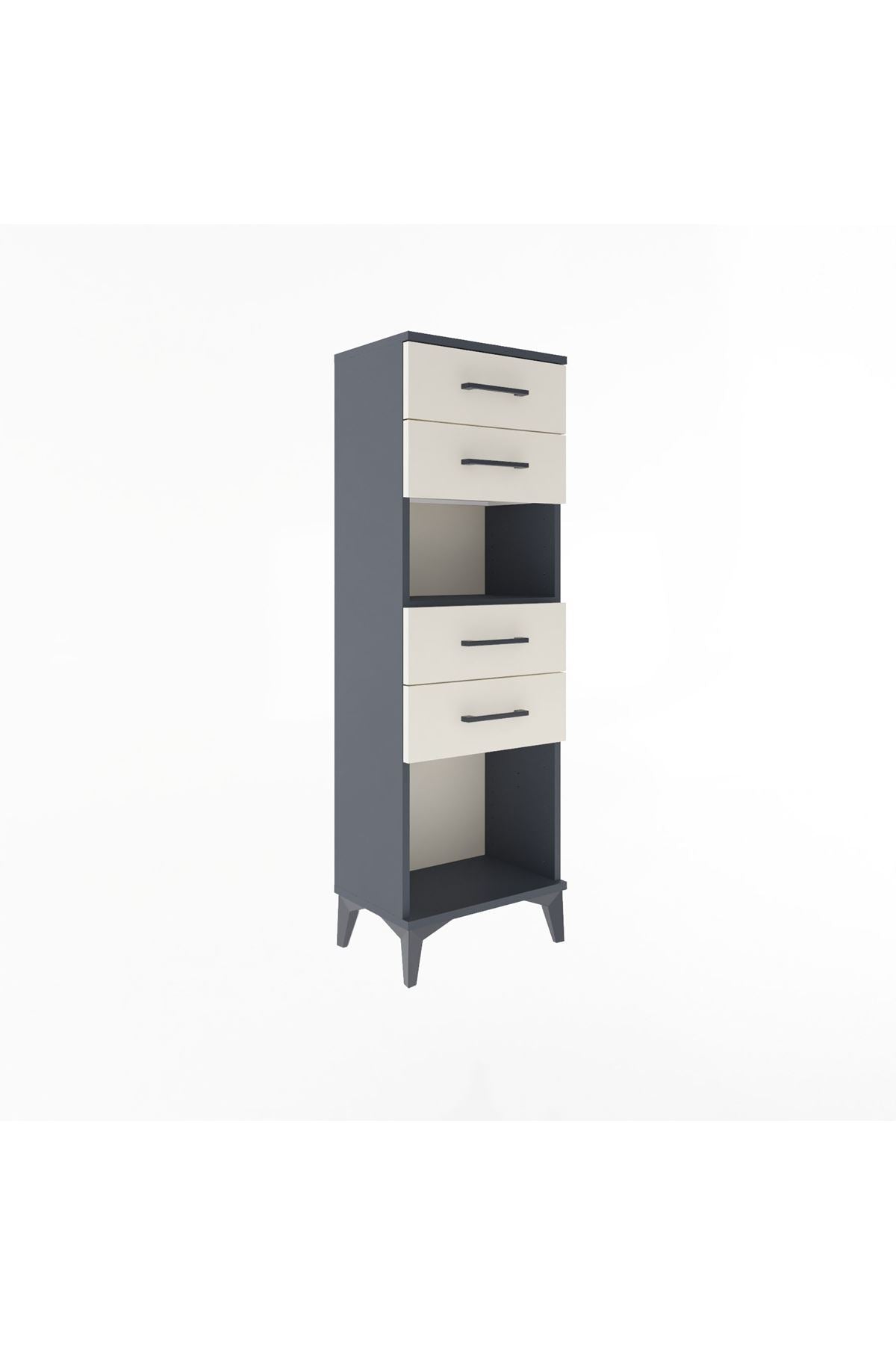 Arges Dolap Tek Raflı 4 Çekmeceli 44x30x134 - S16M067V4A