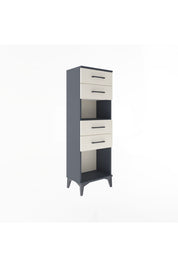 Arges Dolap Tek Raflı 4 Çekmeceli 44x30x134 - S16M067V4A