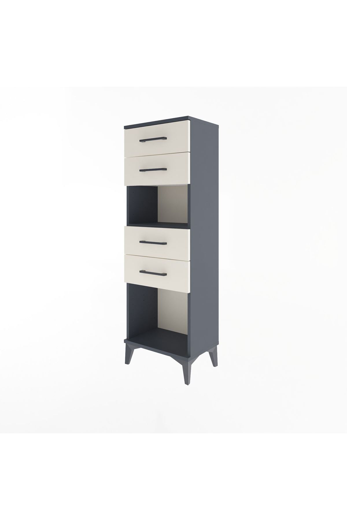 Arges Dolap Tek Raflı 4 Çekmeceli 44x30x134 - S16M067V4A
