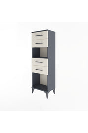Arges Dolap Tek Raflı 4 Çekmeceli 44x30x134 - S16M067V4A