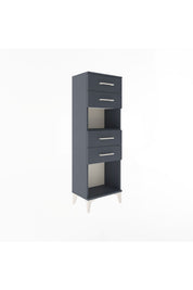 Arges Dolap Tek Raflı 4 Çekmeceli 44x30x134 - S16M067V5A