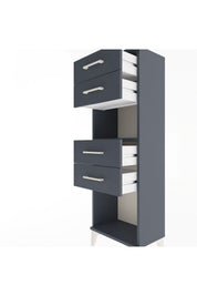 Arges Dolap Tek Raflı 4 Çekmeceli 44x30x134 - S16M067V5A