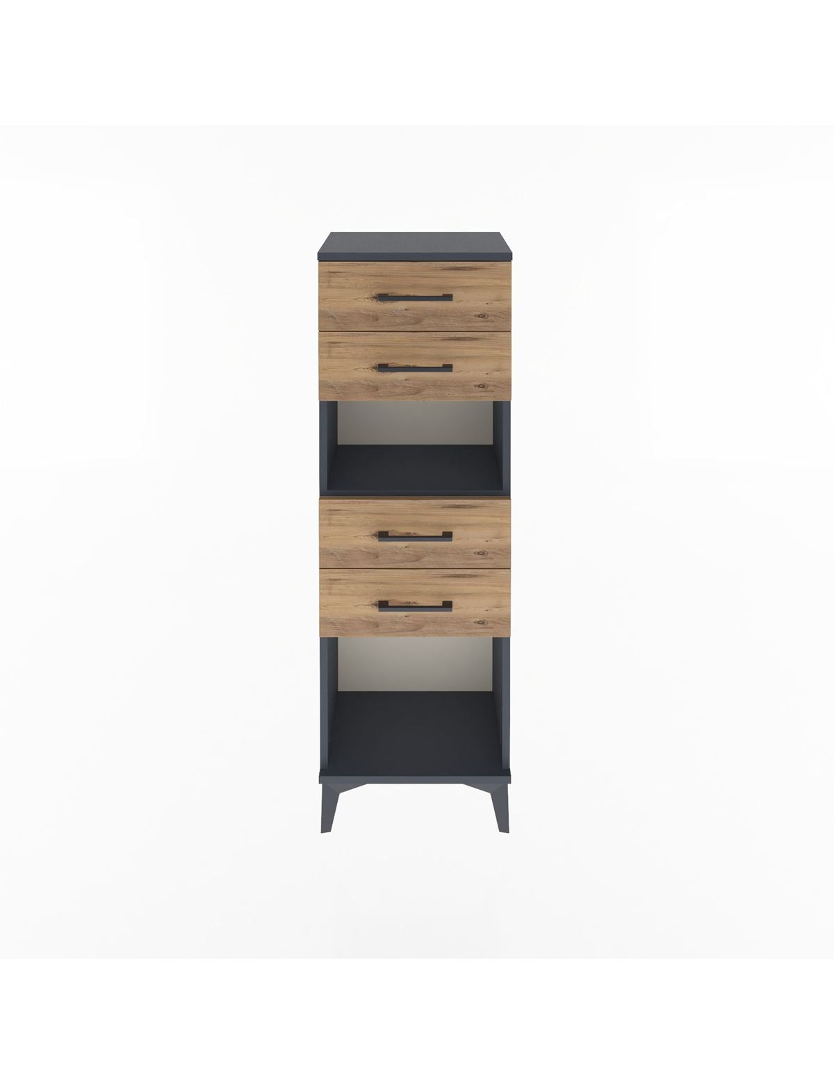 Arges Dolap Tek Raflı 4 Çekmeceli 44x30x134 - S16M067V6A