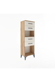 Arges Dolap Tek Raflı 4 Çekmeceli 44x30x134 - S16M067V7A