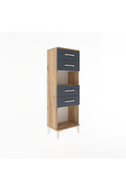 Arges Dolap Tek Raflı 4 Çekmeceli 44x30x134 - S16M067V8A