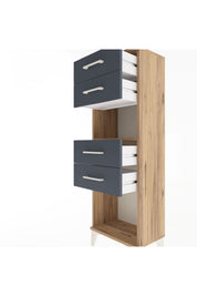 Arges Dolap Tek Raflı 4 Çekmeceli 44x30x134 - S16M067V8A