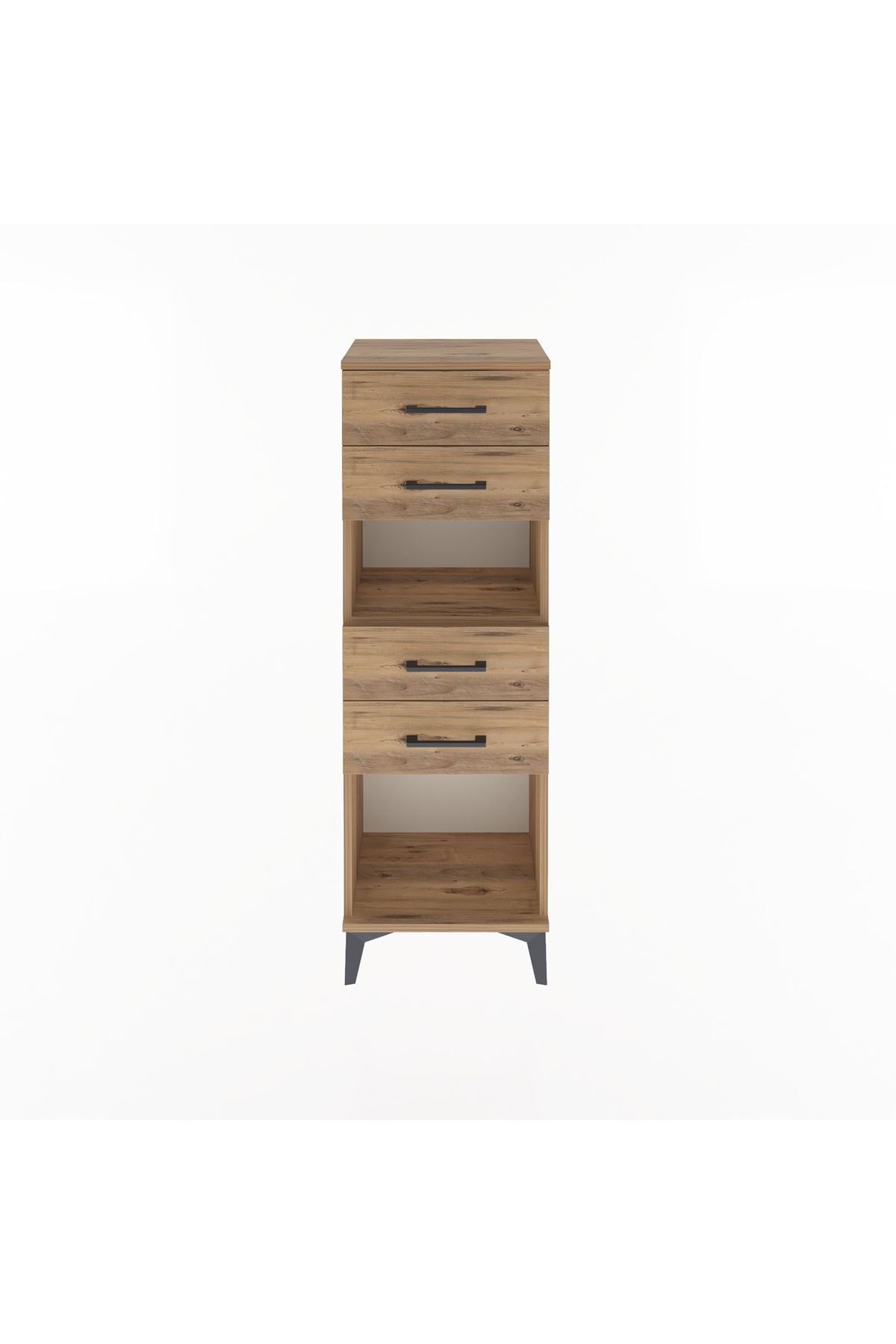 Arges Dolap Tek Raflı 4 Çekmeceli 44x30x134 - S16M067V9A
