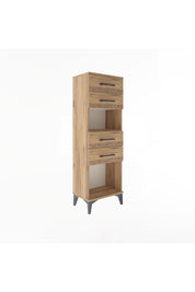 Arges Dolap Tek Raflı 4 Çekmeceli 44x30x134 - S16M067V9A