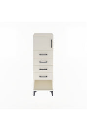Arges Dolap Tek Raflı 4 Çekmeceli Tek Kapaklı 44x30x134 - S16M068V1A