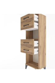 Arges Dolap Tek Raflı 4 Çekmeceli 44x30x134 - S16M067V9A