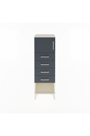 Arges Dolap Tek Raflı 4 Çekmeceli Tek Kapaklı 44x30x134 - S16M068V2A
