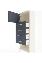 Arges Dolap Tek Raflı 4 Çekmeceli Tek Kapaklı 44x30x134 - S16M068V2A