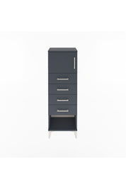 Arges Dolap Tek Raflı 4 Çekmeceli Tek Kapaklı 44x30x134 - S16M068V5A