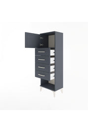 Arges Dolap Tek Raflı 4 Çekmeceli Tek Kapaklı 44x30x134 - S16M068V5A