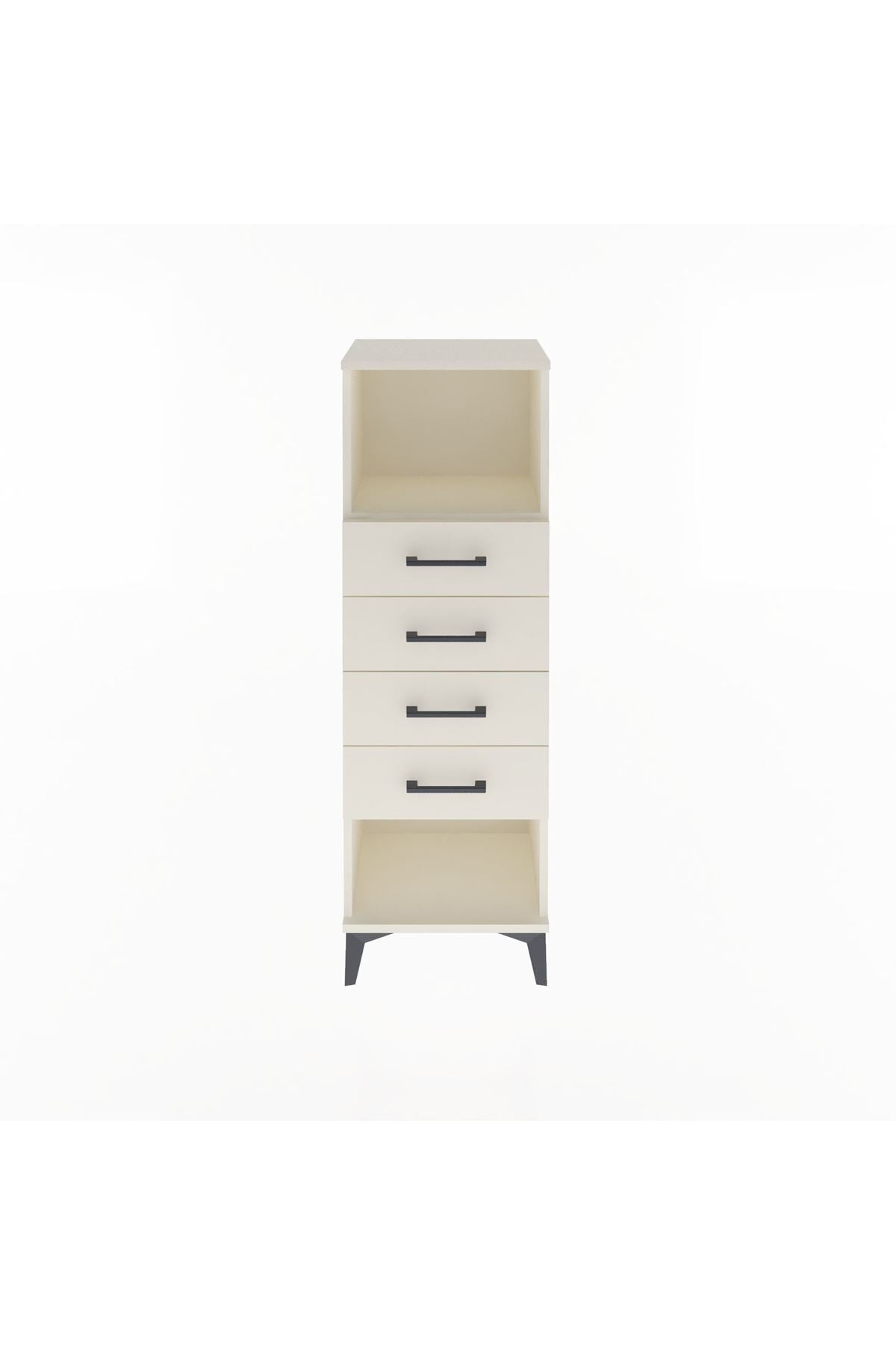 Arges Dolap Tek Raflı 4 Çekmeceli 44x30x134 - S16M069V1A
