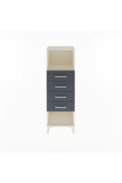 Arges Dolap Tek Raflı 4 Çekmeceli 44x30x134 - S16M069V2A