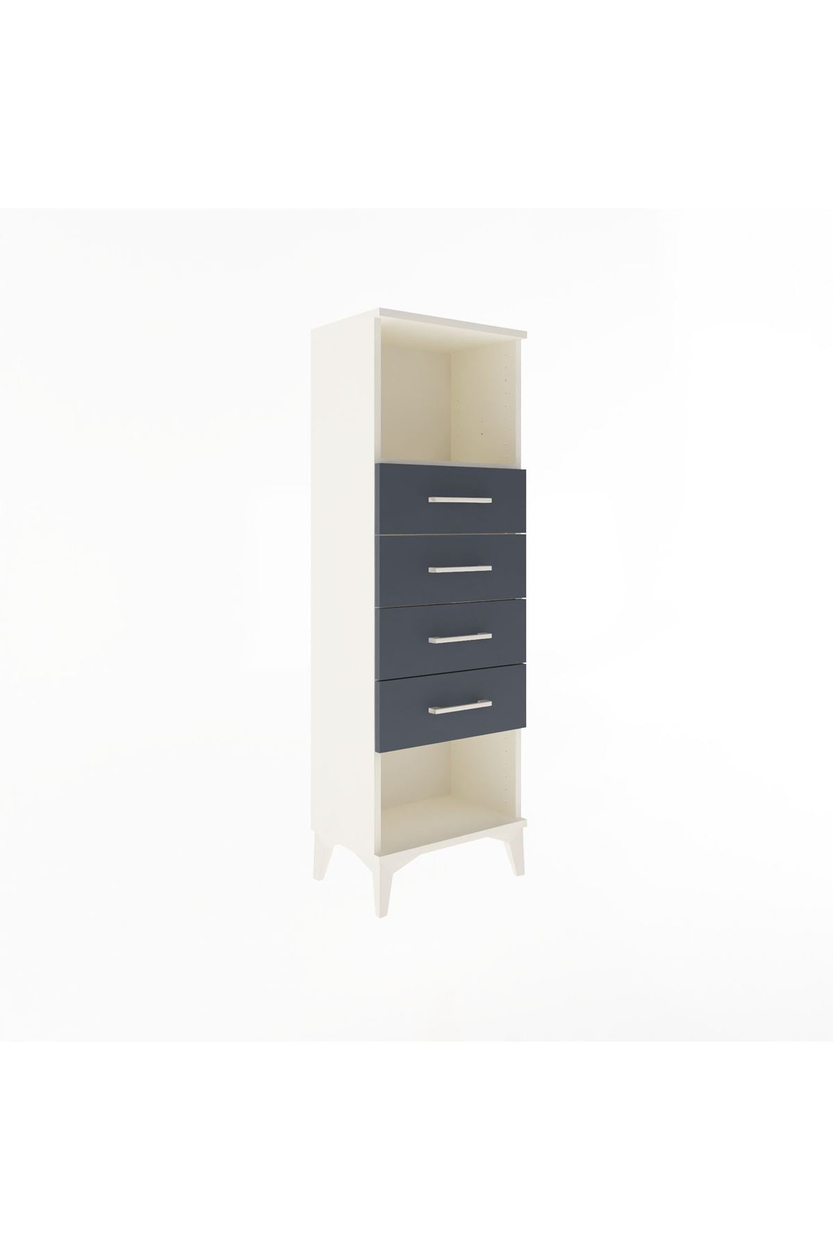 Arges Dolap Tek Raflı 4 Çekmeceli 44x30x134 - S16M069V2A