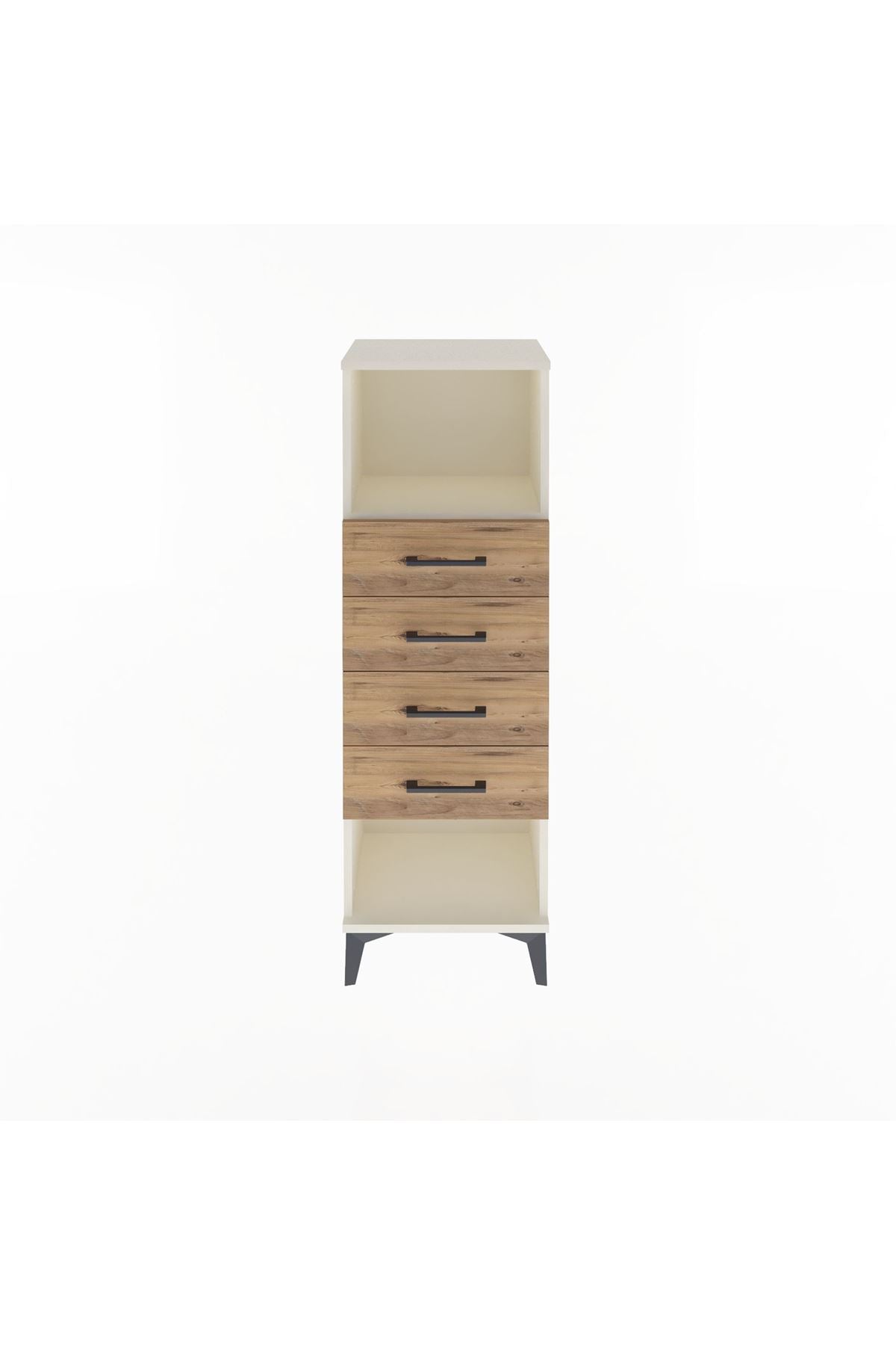 Arges Dolap Tek Raflı 4 Çekmeceli 44x30x134 - S16M069V3A