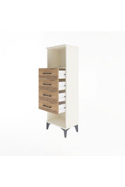 Arges Dolap Tek Raflı 4 Çekmeceli 44x30x134 - S16M069V3A