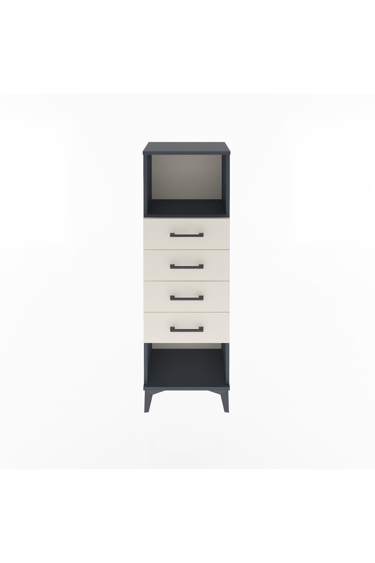 Arges Dolap Tek Raflı 4 Çekmeceli 44x30x134 - S16M069V4A