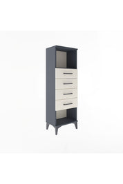 Arges Dolap Tek Raflı 4 Çekmeceli 44x30x134 - S16M069V4A