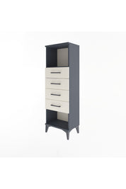 Arges Dolap Tek Raflı 4 Çekmeceli 44x30x134 - S16M069V4A