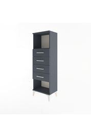 Arges Dolap Tek Raflı 4 Çekmeceli 44x30x134 - S16M069V5A