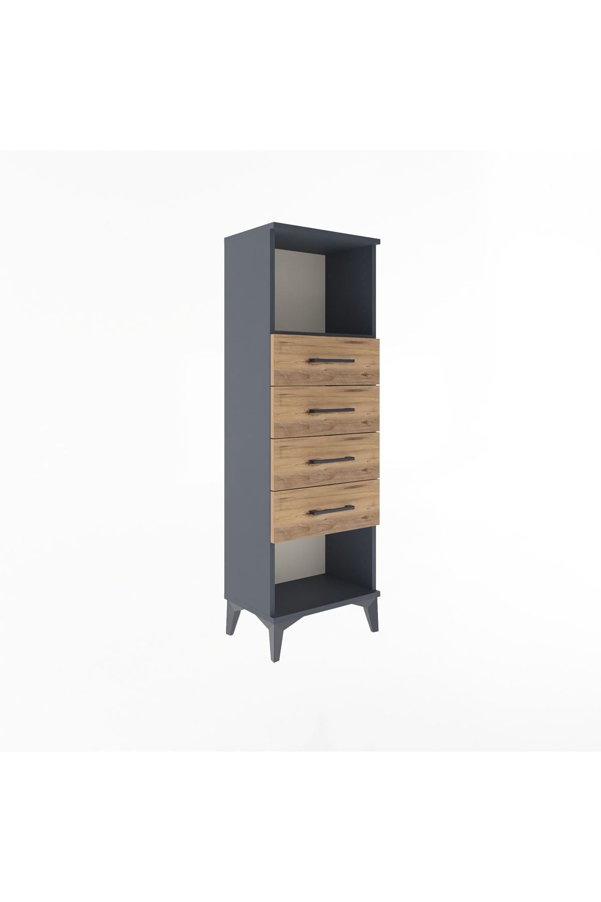 Arges Dolap Tek Raflı 4 Çekmeceli 44x30x134 - S16M069V6A