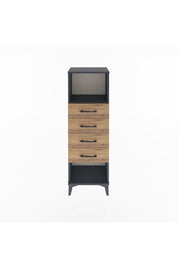 Arges Dolap Tek Raflı 4 Çekmeceli 44x30x134 - S16M069V6A