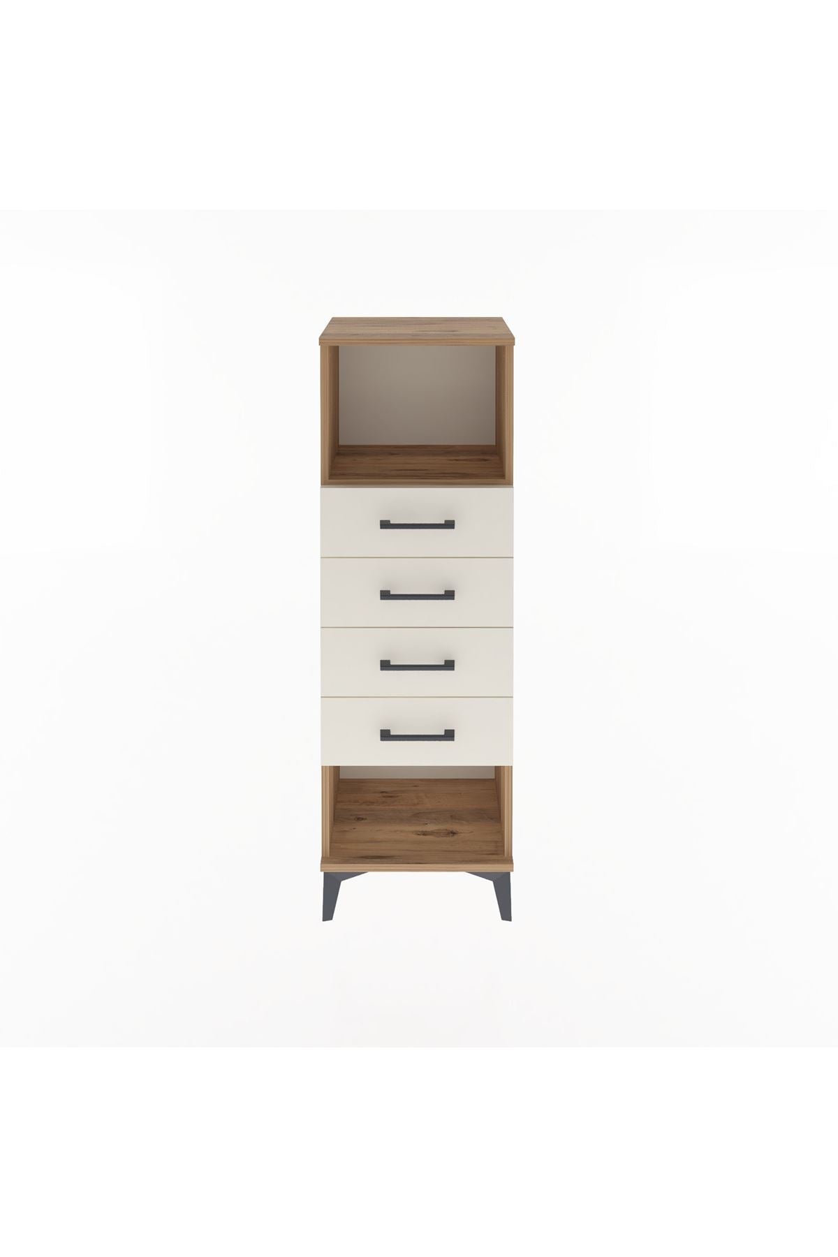 Arges Dolap Tek Raflı 4 Çekmeceli 44x30x134 - S16M069V7A