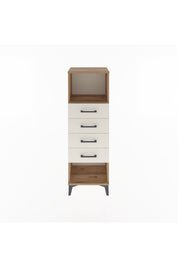 Arges Dolap Tek Raflı 4 Çekmeceli 44x30x134 - S16M069V7A