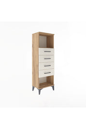 Arges Dolap Tek Raflı 4 Çekmeceli 44x30x134 - S16M069V7A