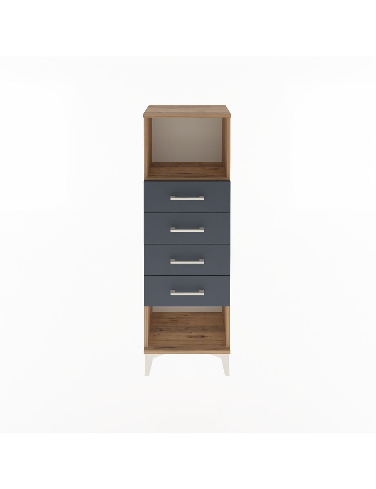 Arges Dolap Tek Raflı 4 Çekmeceli 44x30x134 - S16M069V8A