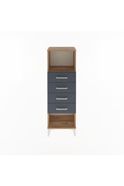Arges Dolap Tek Raflı 4 Çekmeceli 44x30x134 - S16M069V8A