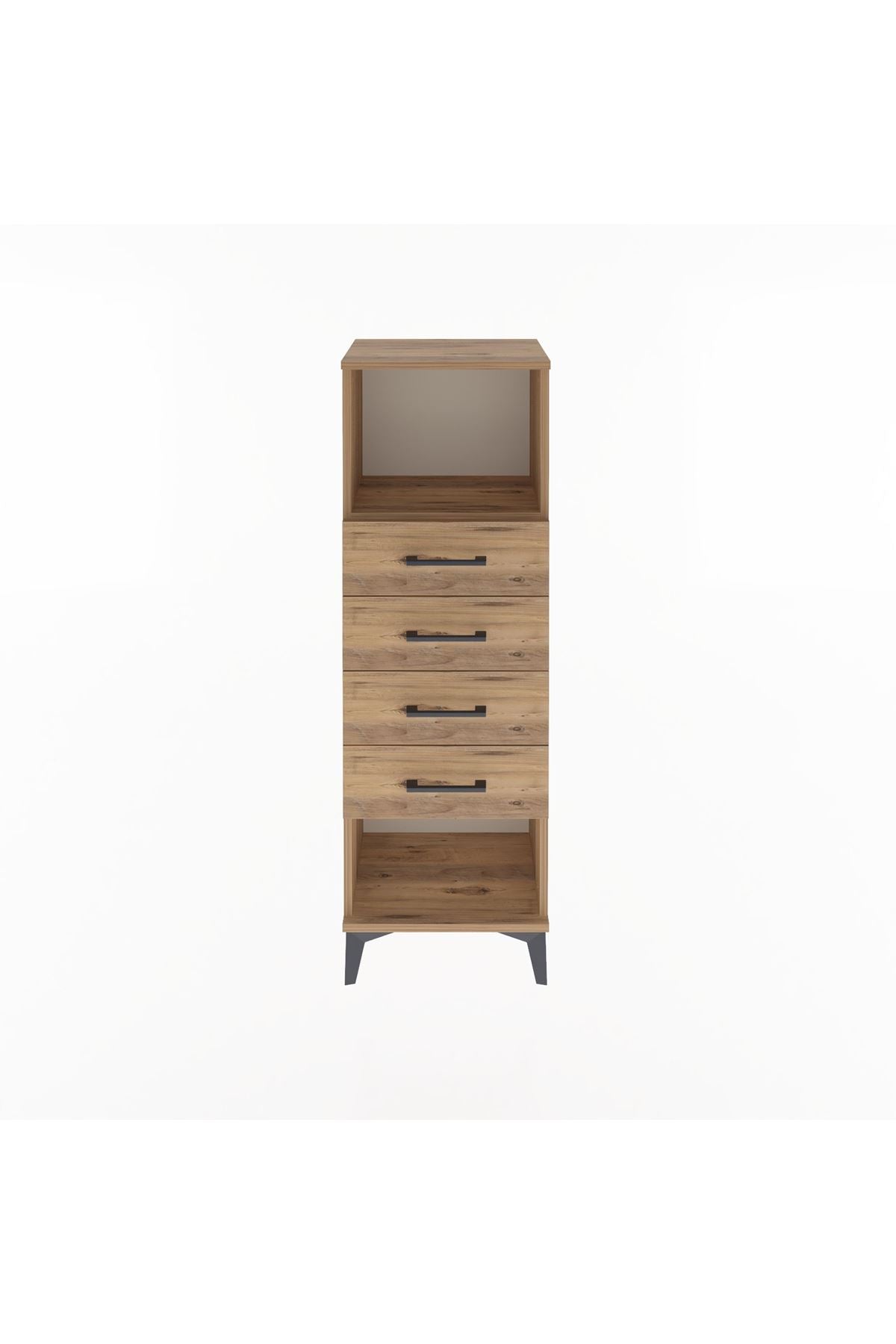 Arges Dolap Tek Raflı 4 Çekmeceli 44x30x134 - S16M069V9A